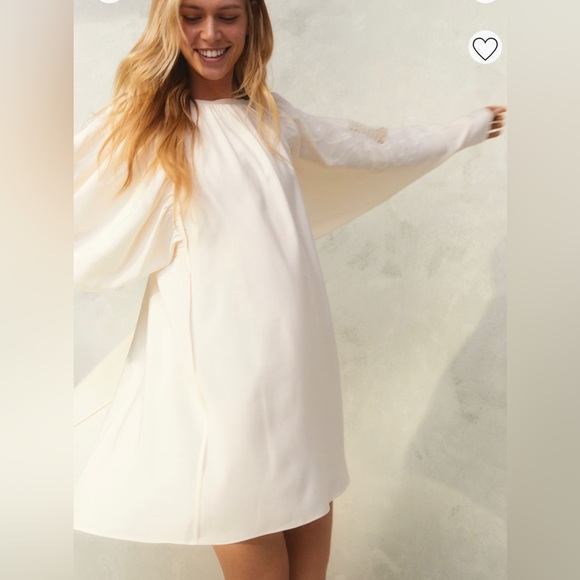 Boho Hand Painted Laser Cut Dress with Necklace - Picture 4 of 9